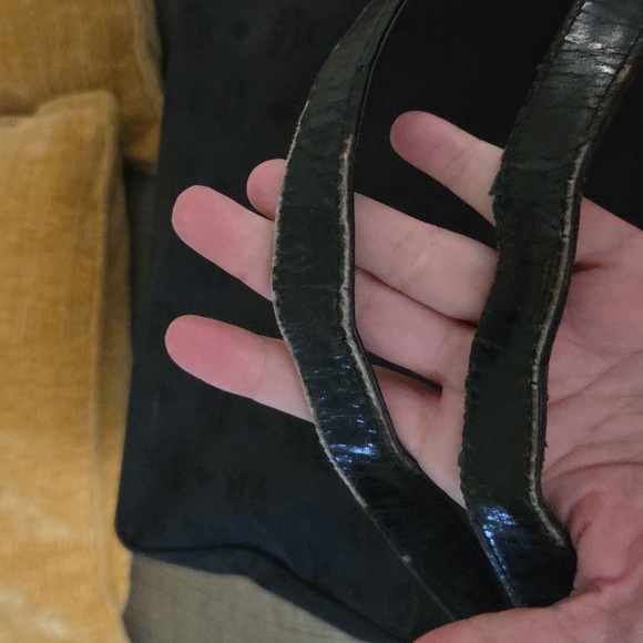 MCM Black Tote with Gold Chain Details - Picture 10 of 11